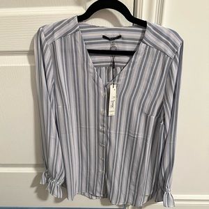 T Tahari Stripes Blouse